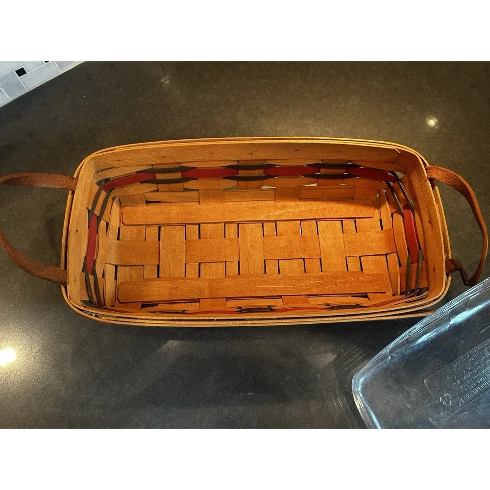 1993 Longaberger Crisco American Baking Celebration Basket Stars & Stripes Combo